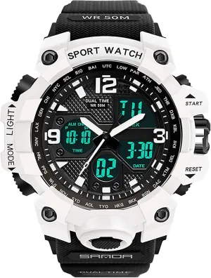findtime Digital Watch Womens, Black Reloj para Mujer Waterproof Sports Running Watches for Women with 24 Hour Dual Time Stopwatch