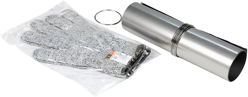 FIREHIKING Portable Titanium Tent Stove Pipe DIY Folding Chimney for Outdoor Camping 6.6 ft