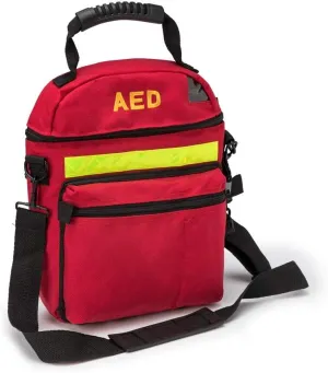 First Aid Bag - AED Medical & Emergency Rescue Defibrillator Bag (Red)