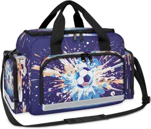 First Aid Bags Empty, Glitter Soccer Emergency Bag Cute Football First Aid Kit Multiple Compartment Kit Carrier On Call Trauma Bag for Paramedics Emergency Medical Supplies Kit