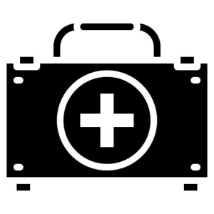 First Aid Kit Glyph Icon