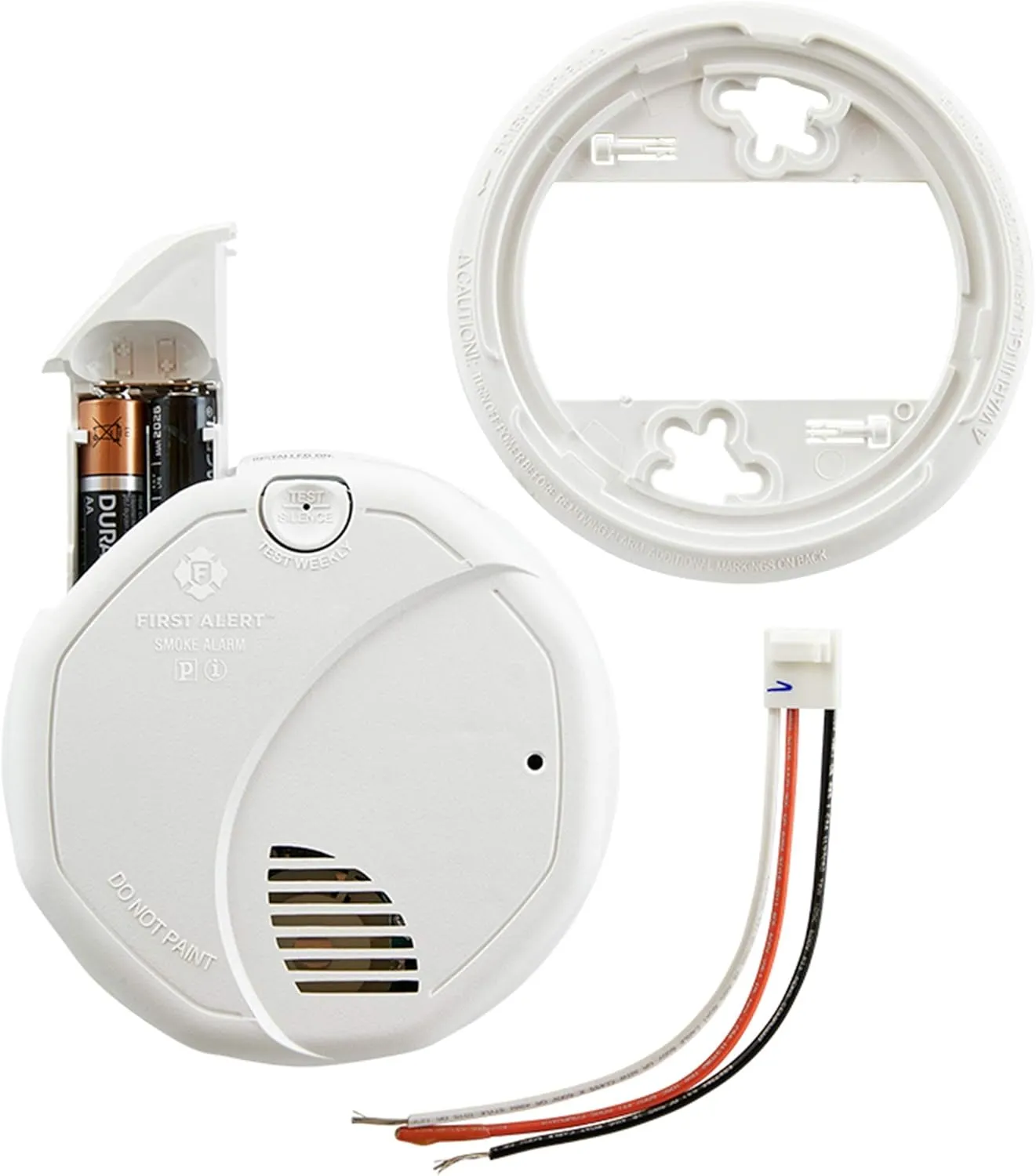First Alert BRK 3120B Hardwired Photoelectric and Ionization Smoke Alarm with Battery Backup, Dual Sensing Smoke Alarm, 1-Pack