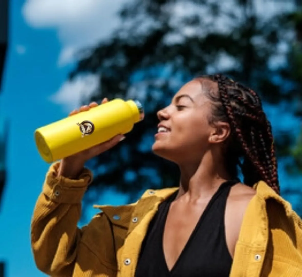 FLASK VANUAT Sports Stainless Steel Wide Mouth Water Bottle Double-Wall Vacuum Insulation Keeps Liquids Hot or Cold with Insulated Thermos Tumbler Mug Cup Sweat Design COLLECTIONS (FLASK S16 | 32OZ)