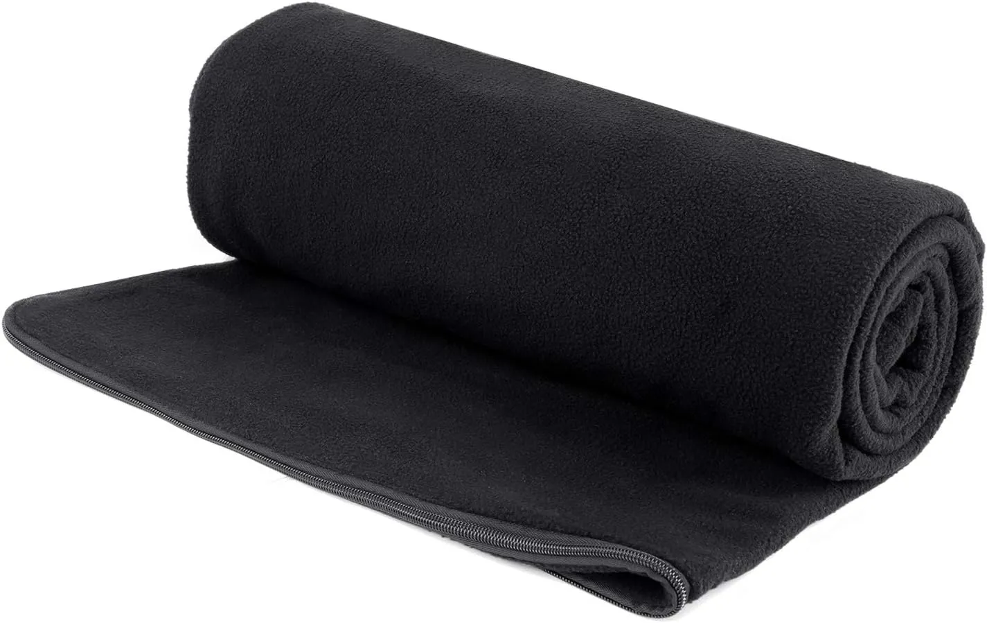 Fleece Sleeping Bag Liner Travel Sheet Camping Sleep Sack Ultralight Zippered Storage Bag Full Sized Zipper Backpacking Blanket for Traveling, Camping, Hiking, Outdoor Activities