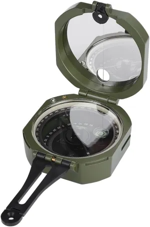 Fluorescent, High Accuracy Geological, Professional Outdoor Magnetic Declination Adjustable for Hiking, Camping, Geology Activities