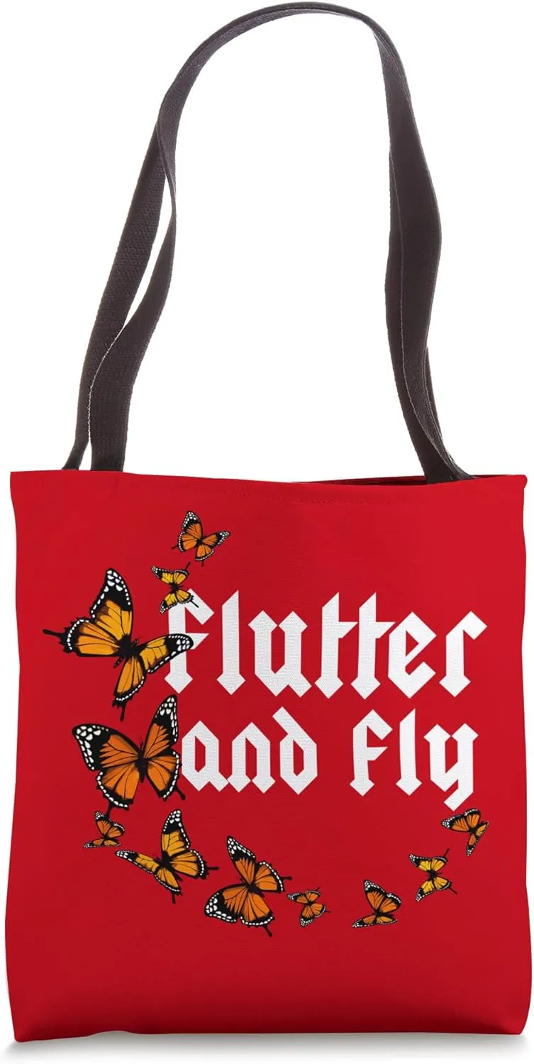 Flutter and Fly apparel monarch Butterflies Women Men Girls Tote Bag
