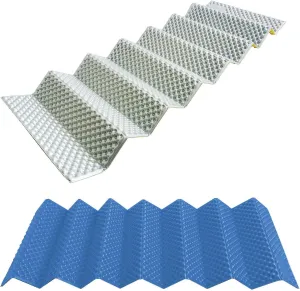 Foam Sleeping Mats for Camping Outdoor Aluminum Film Ultralight Soft Moisture-Proof Mat Sleeping Pad Foldable Sleeping Bed for Camping Tent Mat(Blue)