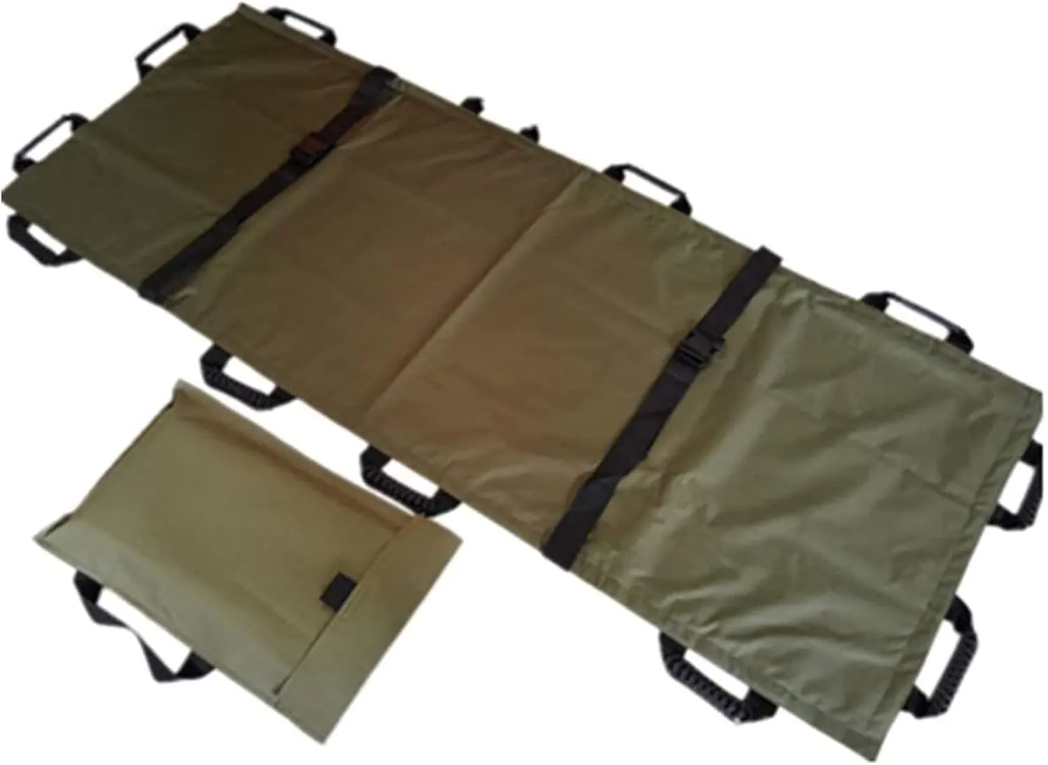 Foldable Stretcher, Portable Soft Stretcher First aid Stretcher Simple Cloth with Handbag for Hospital Sports venues Ambulance(B)