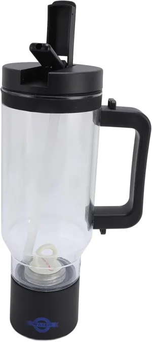 FOSA Hydrogen Water Bottle, 1000ML Hydrogen Water Bottle Generator, 5V USB Portable Hydrogen Water Machine with Strap Straw for Outdoor Sports Travel Office