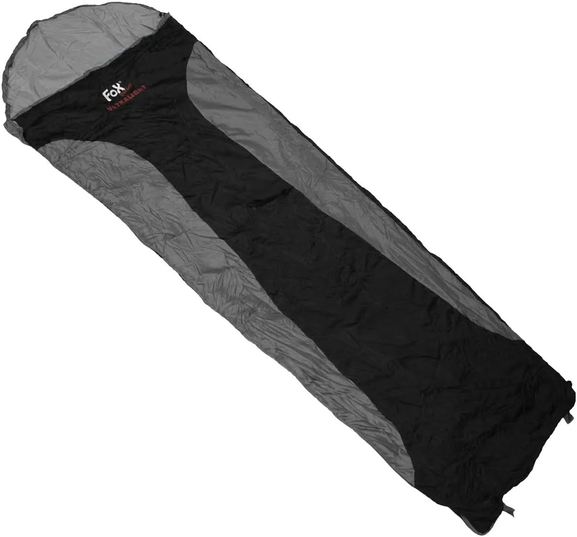 Fox Outdoor Ultralight Sleeping Bag Black / Gray