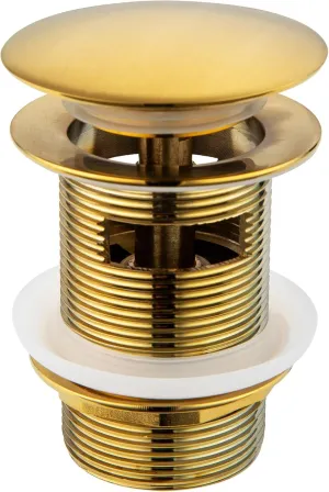 Freestanding Bathtub Drain, Pop-up Freestanding Bathtub Drain Stopper, Suitable for Most Freestanding Bathtubs, Compatible with Freestanding Bathtub Drain Rough-in Kit（Gold）