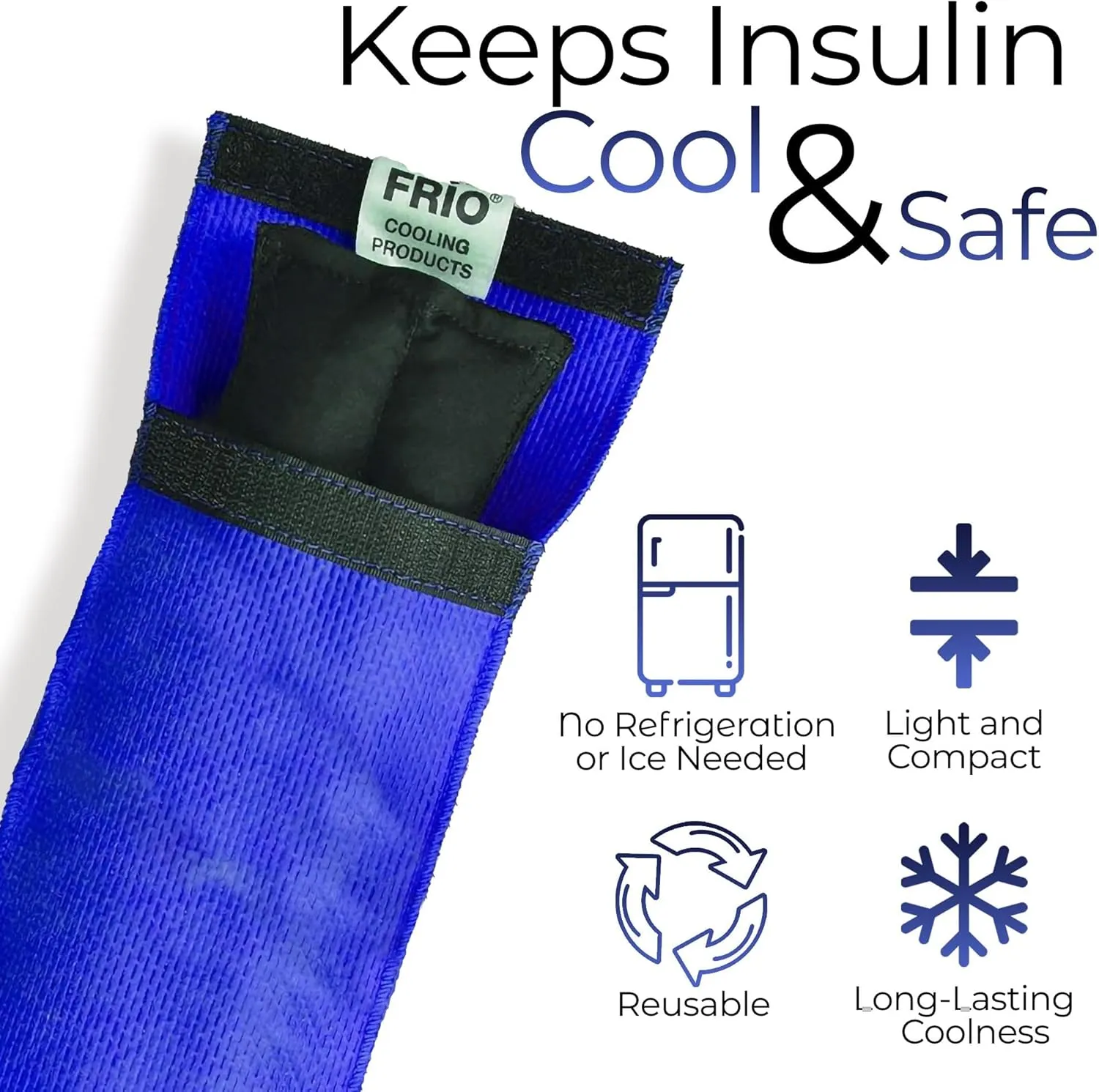 FRIO INDIVIDUAL Insulin Pen Cooling Case - Individual Medication Cooler - Diabetic Travel Case - Single Wallet