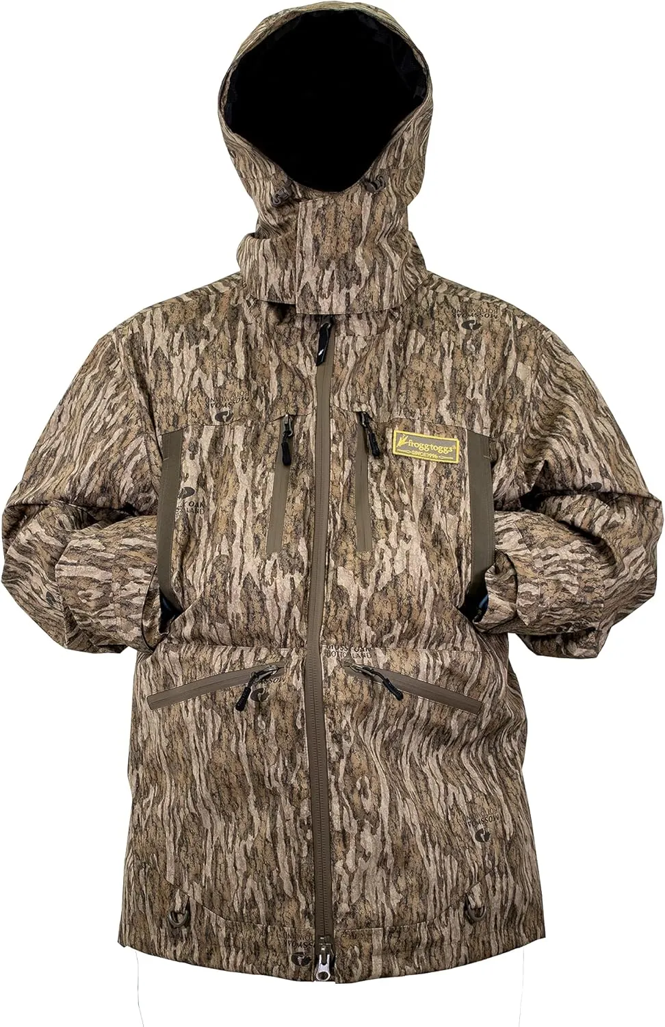 FROGG TOGGS Men's Grand Refuge 3-N-1 Waterproof, Insulated Jacket with Removable Primaloft Liner, Mossy Oak Bottomland, Small