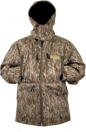 FROGG TOGGS Men's Grand Refuge 3-N-1 Waterproof, Insulated Jacket with Removable Primaloft Liner, Mossy Oak Bottomland, Small
