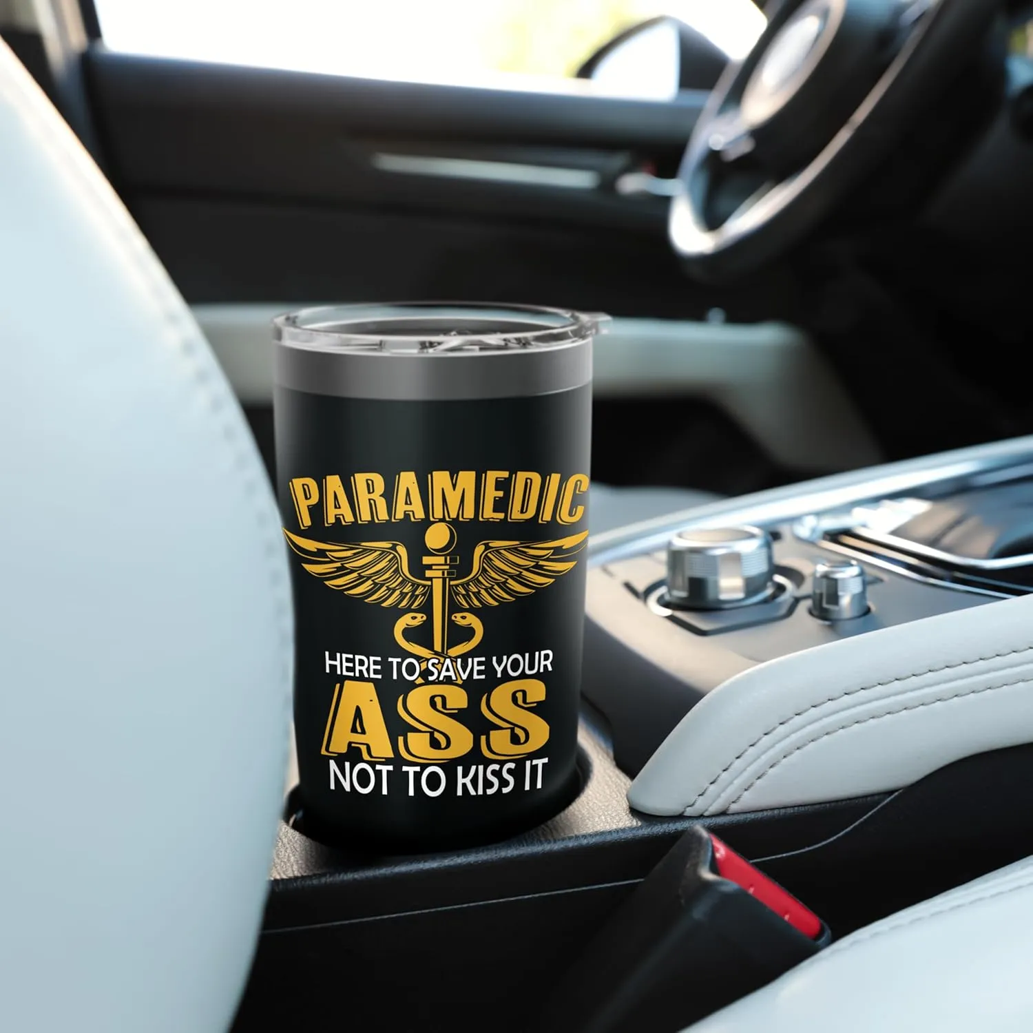 Funny First Responder Saying Here To Save Your ASS Paramedic Stainless Steel Insulated Tumbler