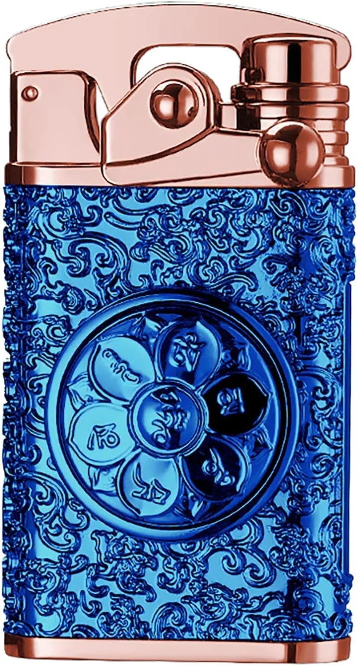 GADATOP Electric Lighter Rechargeable Lighter USB Personalized Creative Lighter Rocker Lighter Windproof Flameless Lighter Double Arc Plasma Lighter Cool Lighter with Gift Box (Blue)
