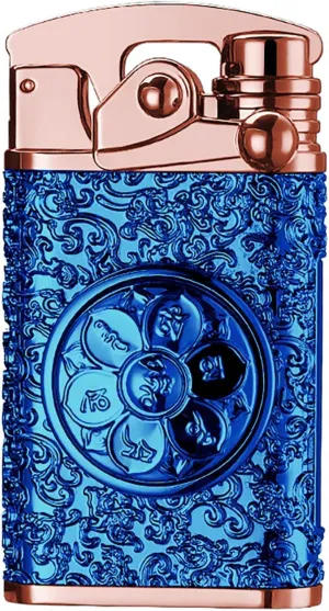 GADATOP Electric Lighter Rechargeable Lighter USB Personalized Creative Lighter Rocker Lighter Windproof Flameless Lighter Double Arc Plasma Lighter Cool Lighter with Gift Box (Blue)