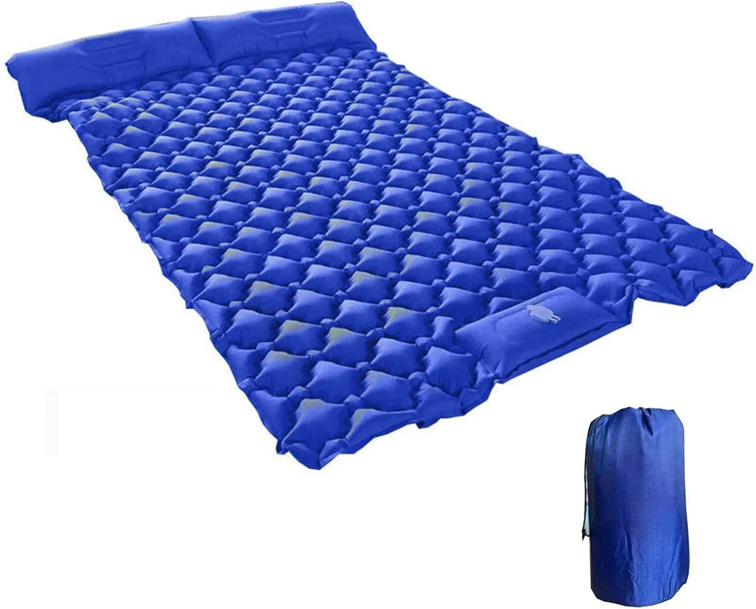 GaRcan Inflatable Sleeping Mattress Double Camping Mat Self Inflating, Waterproof and Moisture-Proof Roll Mats, Sleeping Pad with Built-in Air Pump, Ultralight and Small Pack Size, for Ou