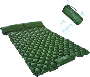 GaRcan Inflatable Sleeping Mattress Outdoor Picnic TPU Double Sleeping Pad, Self Inflating Mattress Camping, Inflatable Air Mattress Sleeping Mat for 2 Persons, Ultralight Moisture-Proof, for