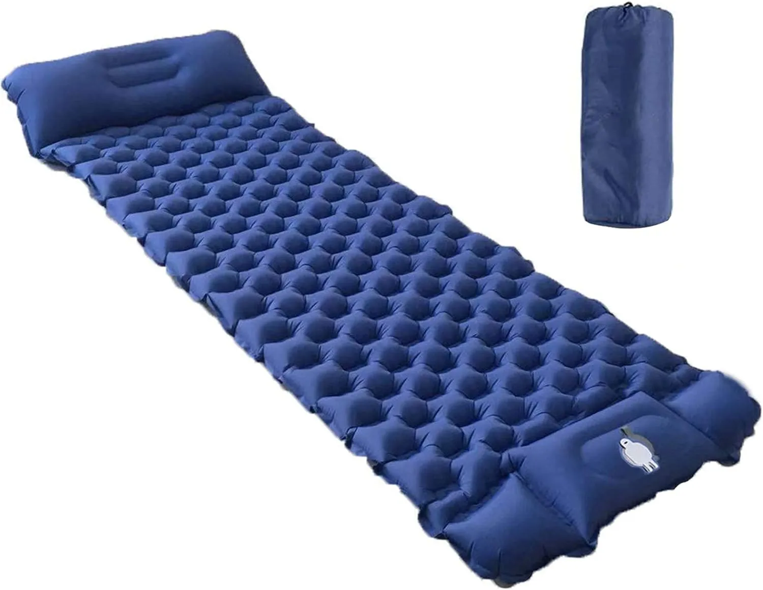 GaRcan Inflatable Sleeping Mattress Self Inflating Mattress Camping, Inflatable Sleeping Mat for Outdoor, Ultralight Camping Mattress with Pillow, Sleeping Pad with Built-in Air Pump, for Tra