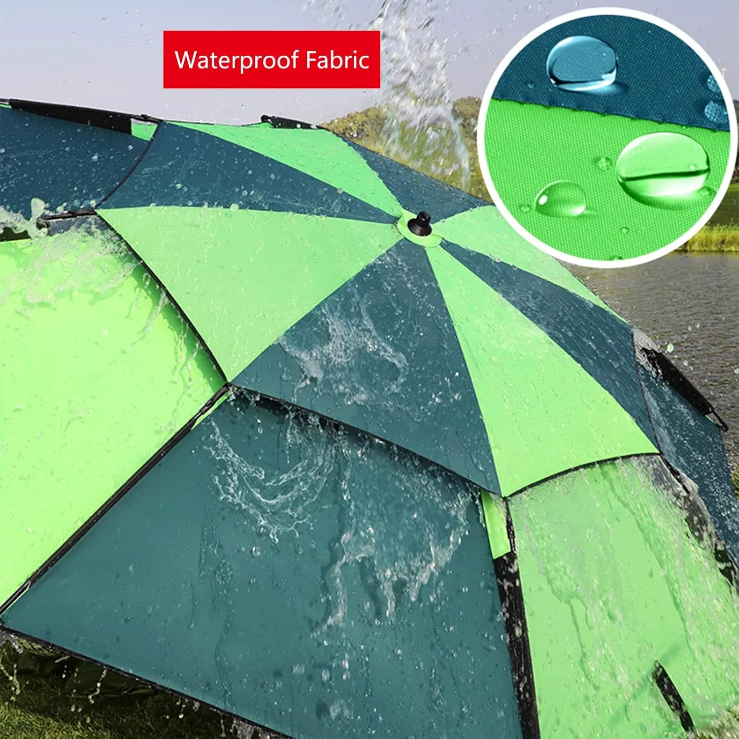 Garden Parasol,Fishing Parasol Umbrella Sun Shade Shelter - with Fishing Accessories - Garden Umbrellas Rainproof - 99% Sunscreen Protection Used for Outdoor Camping Patio Beach Pool Golf