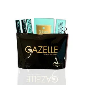 Gazelle Lash Bond and Seal Kit | All-in-One DIY Lash Kit with Pro-Shield Sealer, Soft-Touch Remover, Double-Curve Lash Tweezers, G-LUX Pad & lash Glue for Eyelash Clusters - Perfect for Lashes at Home