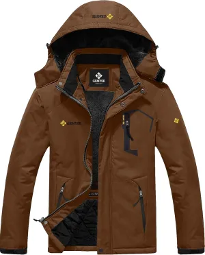 GEMYSE Men's Mountain Waterproof Ski Snow Jacket Winter Windproof Rain Jacket