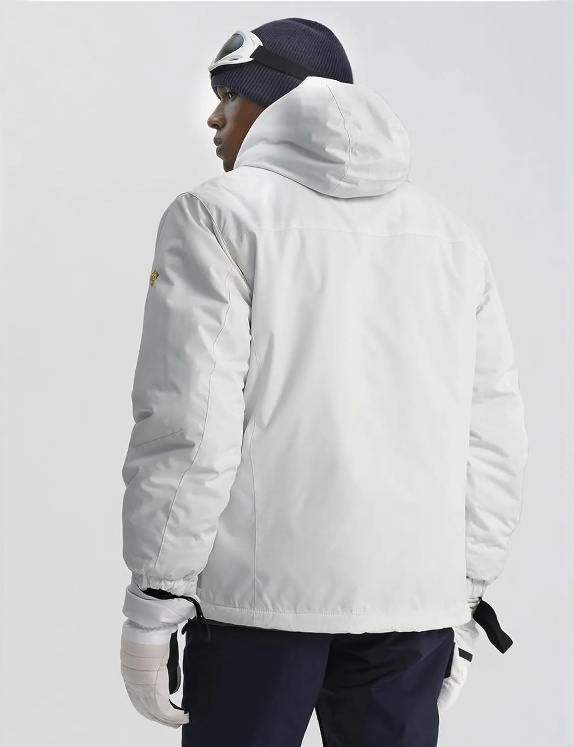 GEMYSE Men's Mountain Waterproof Ski Snow Jacket Winter Windproof Rain Jacket