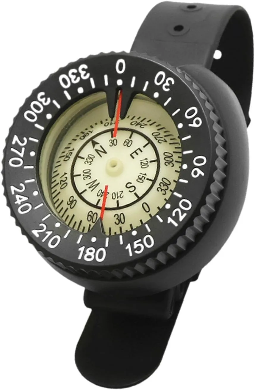 Generic Diving Compass Wrist Kayak Compass Waterproof Mini Portable Tool Accessories Scuba Compass for Diving Kayaking Sailing Sports