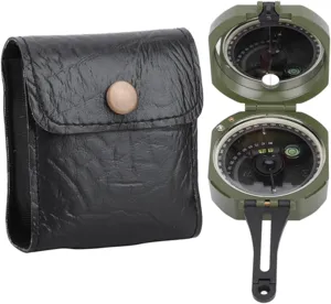 Geological Compass with Zinc Alloy Material, Multifunctional Luminous Compass for Outdoor Survival