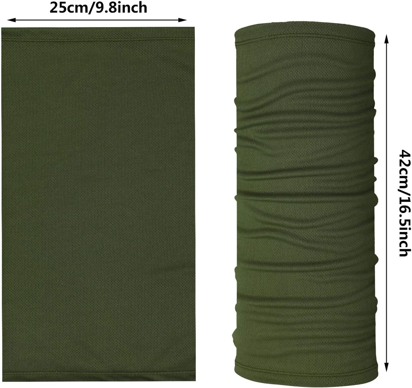 Geyoga 6 Pieces Summer UV Protection Cooling Neck Gaiter Face Clothing Neck Gaiter Mask Scarf Sunscreen Breathable Bandana