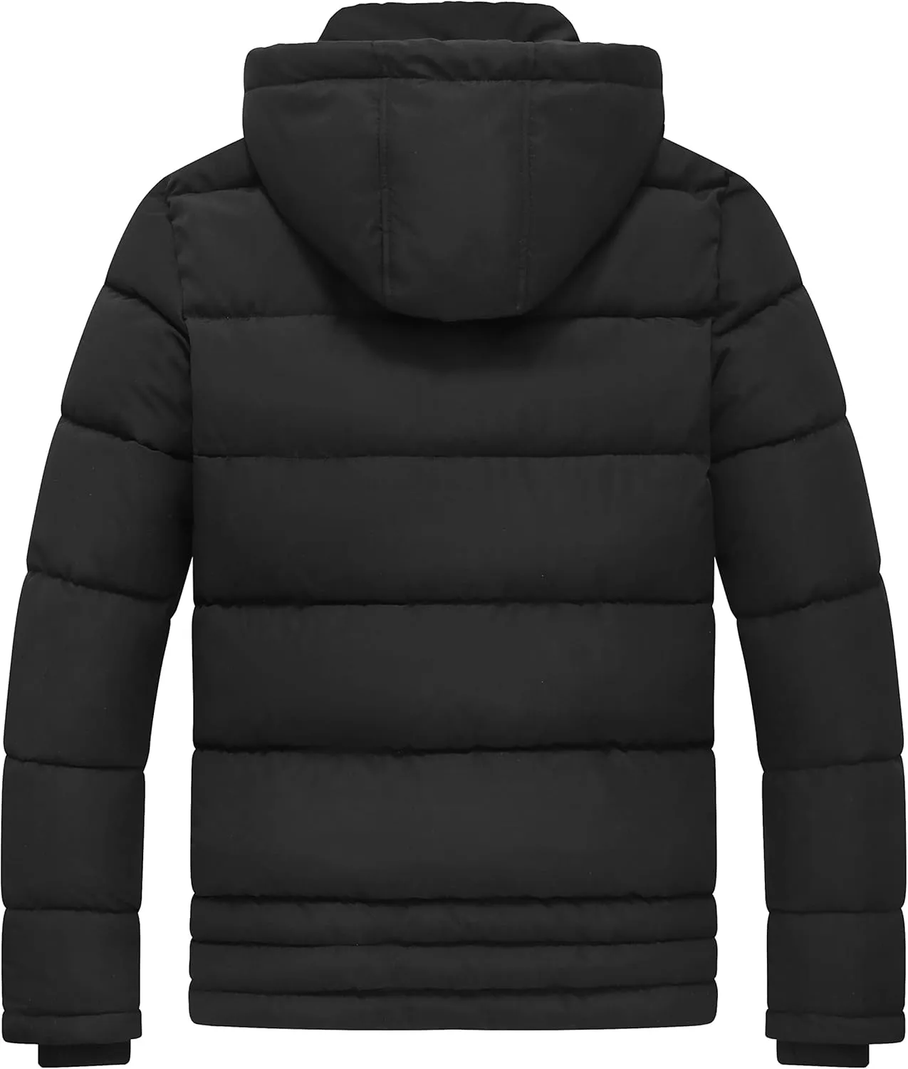 GGleaf Men's Hooded Winter Coat Warm Puffer Jacket Thicken Quilted Jacket