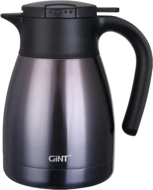 GiNT 1L / 34Oz Thermal Coffee Carafe, Insulated Stainless Steel Coffee Carafes for Keeping Hot/Double Walled Vacuum Thermos (Purple)