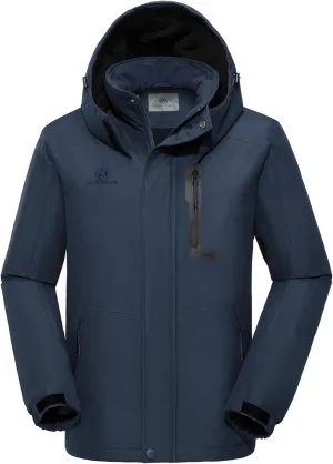 GOLDEN CAMEL Men's Winter Jacket Windproof Ski Snow Jacket Waterproof Thicken Parka Rain Jacket Warm Puffer Coat