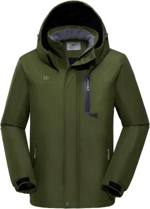 GOLDEN CAMEL Men's Winter Jacket Windproof Ski Snow Jacket Waterproof Thicken Parka Rain Jacket Warm Puffer Coat