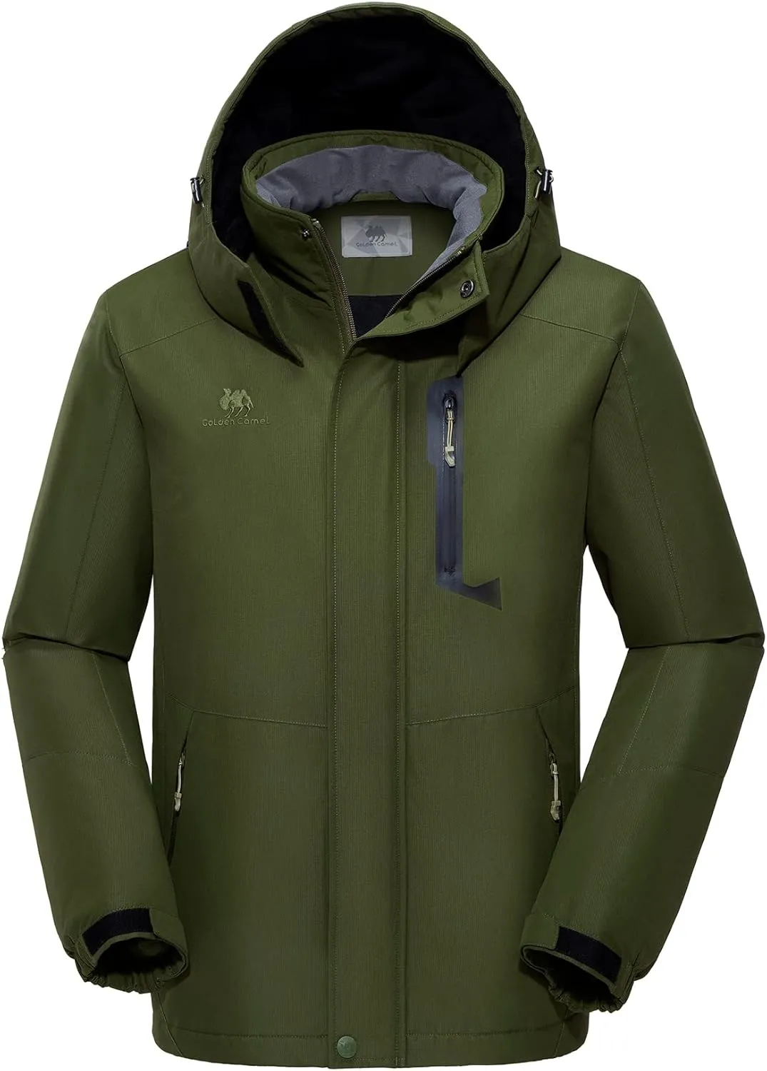 GOLDEN CAMEL Men's Winter Jacket Windproof Ski Snow Jacket Waterproof Thicken Parka Rain Jacket Warm Puffer Coat