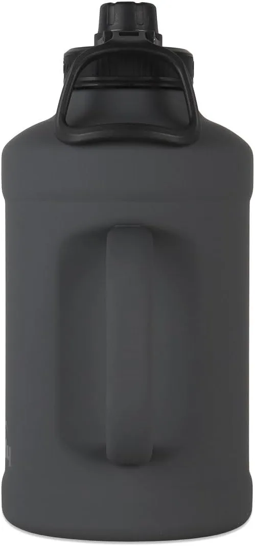 Grizzly 64oz Water Bottle | Vacuum Insulated | Leak Resistant Lid | Stainless Steel| Heavy Duty Handle | For Gym Hiking Beach Sports Camping | Stealth Gray