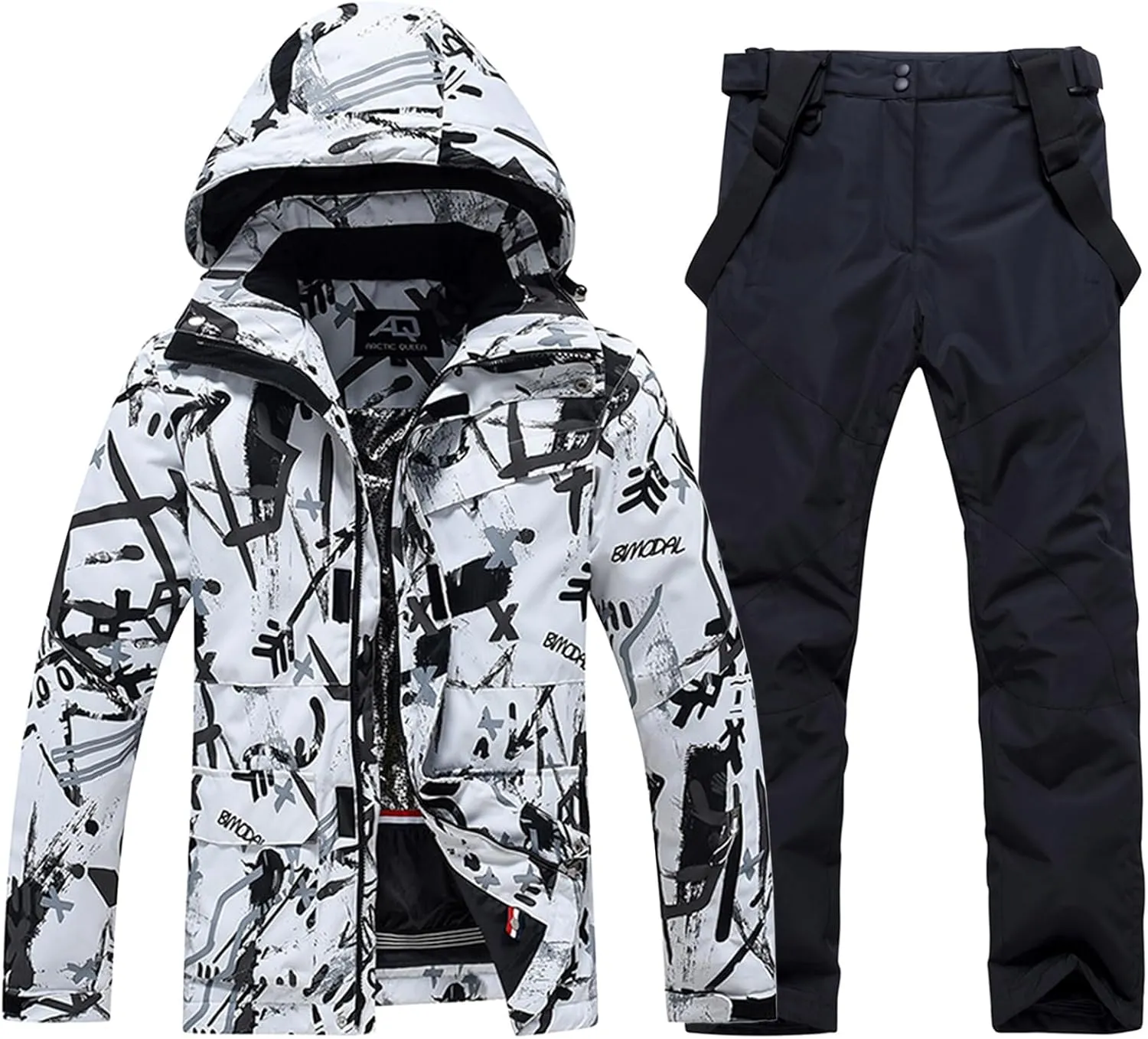 GS SNOWING Men's Jacket and Pants Set Insulated Waterproof Waterproof Snowboard Snowsuits for Snow Sport