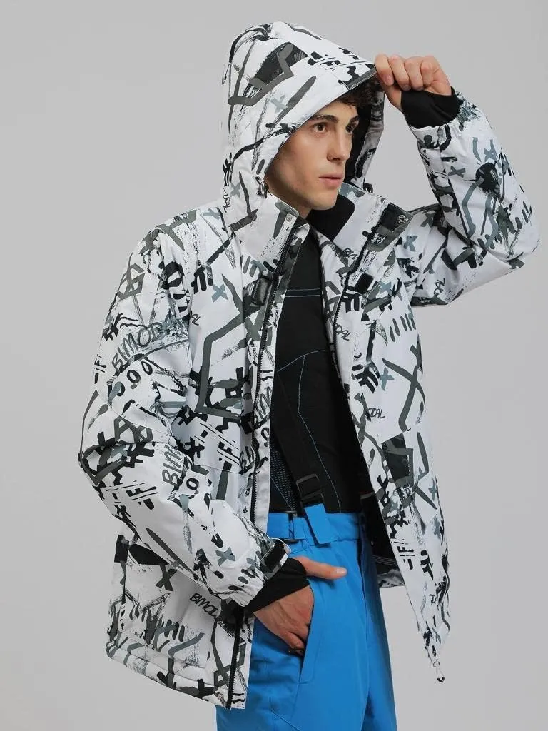 GS SNOWING Men's Jacket and Pants Set Insulated Waterproof Waterproof Snowboard Snowsuits for Snow Sport
