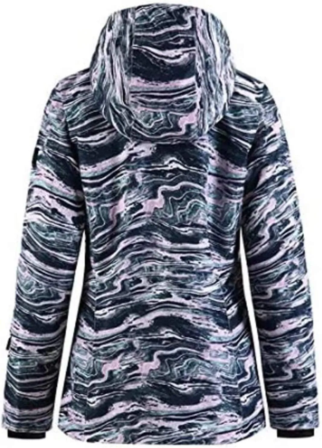 GSOU SNOW Women's Ski Jackets and Pants Set Snowboarding Snowsuit Snow Coat Hooded Waterproof Windproof