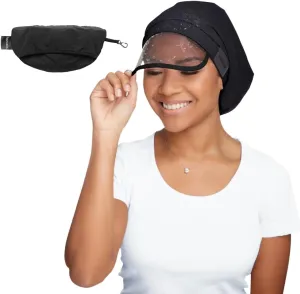 Hairbrella 100% Waterproof Rain Hats for Women, Satin Lined Caps, Full Hair Coverage, Packable Travel Accessory