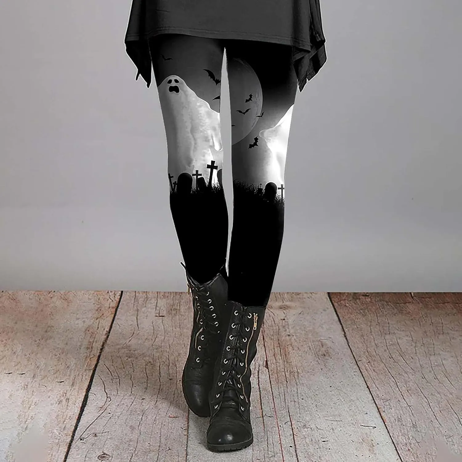 Halloween Leggings for Women 2024 with Soft and Slim Butt Halloween Cosplay Leggings for Women Girls Womens