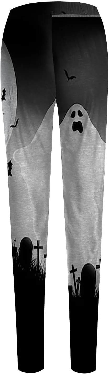 Halloween Leggings for Women 2024 with Soft and Slim Butt Halloween Cosplay Leggings for Women Girls Womens