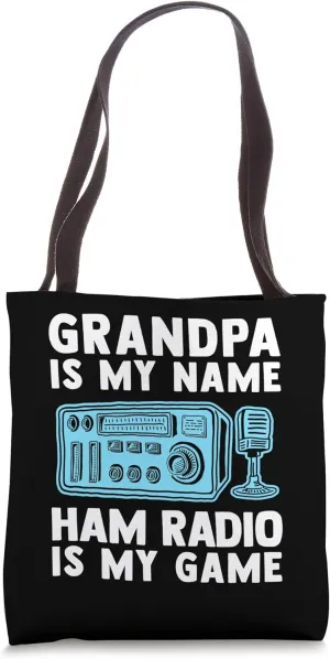Ham Radio Operator Grandpa Funny Amateur Radiotelephone Pun Tote Bag