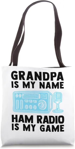 Ham Radio Operator Grandpa Funny Amateur Radiotelephone Pun Tote Bag