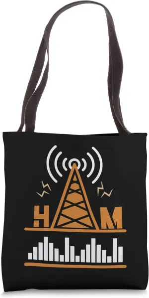 Ham telecommunication, two-way, transmission Ham Radio Tote Bag