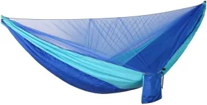 Hammock Hammock with Mosquito Net 2 Person Camping, Ultralight Portable Windproof, Swing Sleeping Hammock Bed Outdoor Hammock (Color : Army Green) (Sky Blue Fight Blue)