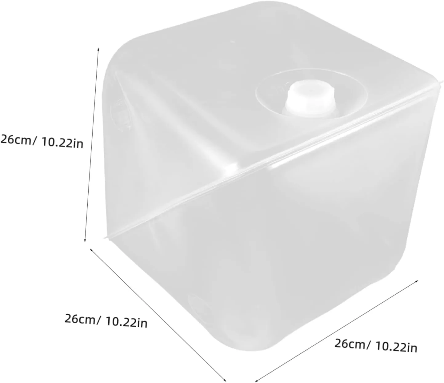 HANABASS Collapsible Bucket Lid Camping Water Container 20l Portable Water Storage Tank