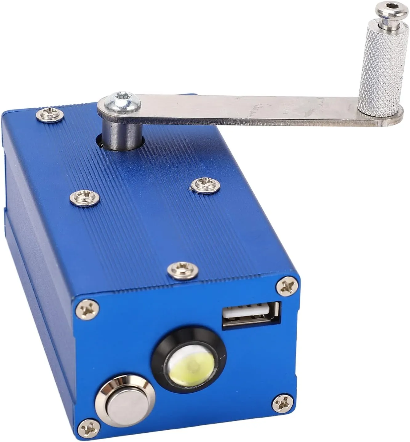 Hand Crank Generator Super Capacitor Portable Mechanical Emergency Power USB Charger Generator with COB Lamp