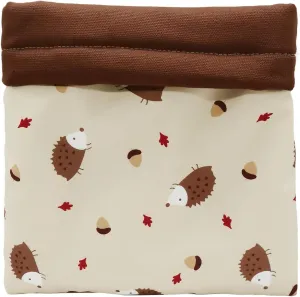 Handmade Cute Sleeping Bag Pouch Hideout Cave for Hedgehog Guinea Pig Hamster Rat Ferret Hamster Squirrel and Other Small Animal Beds (Beige)